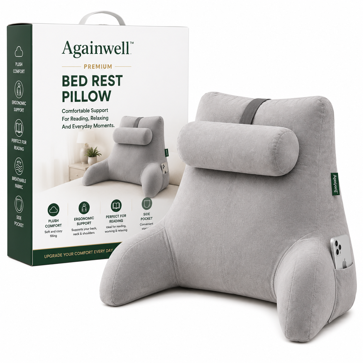 Againwell™ Premium Bed Rest Pillow