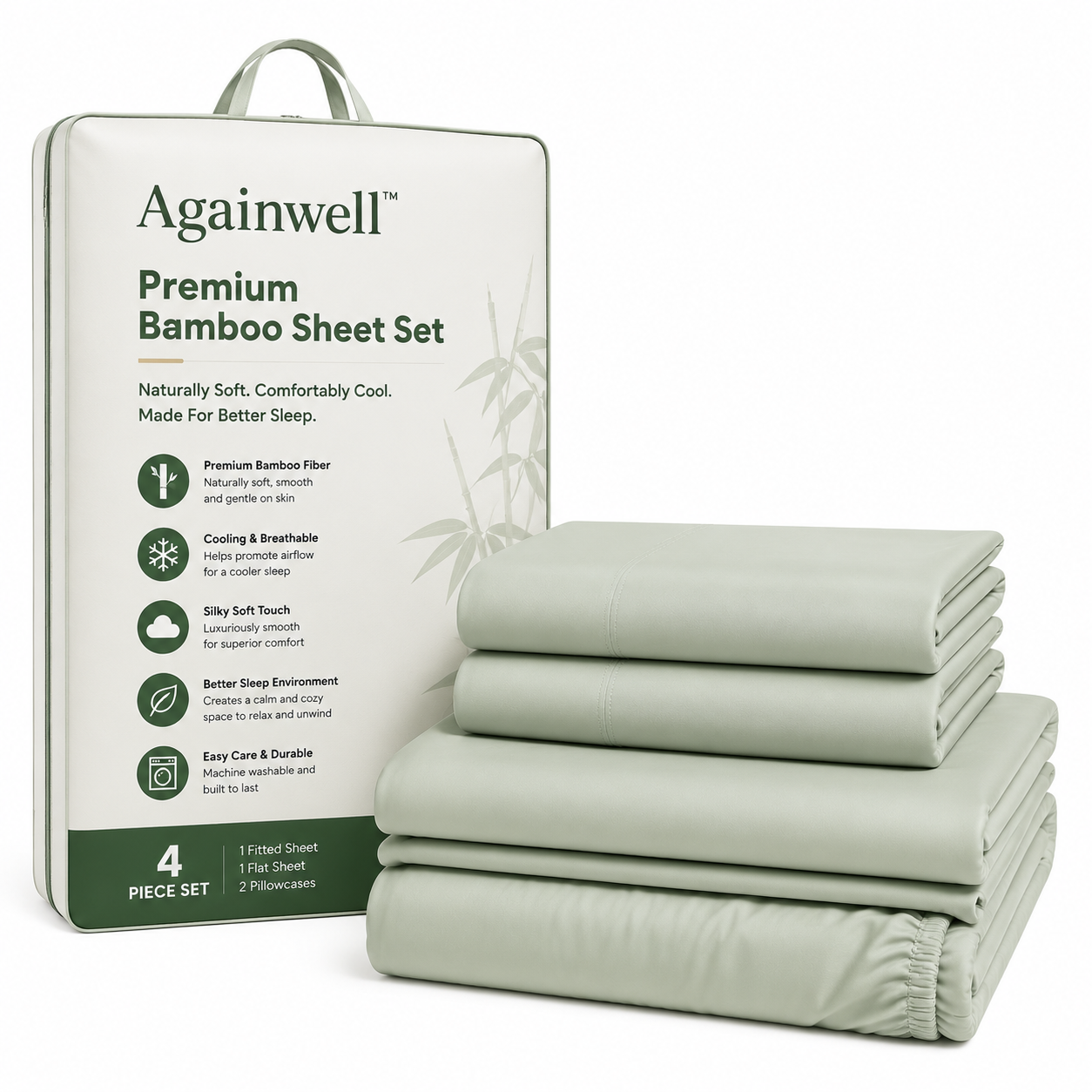 Againwell™ Premium Bamboo Sheet Set