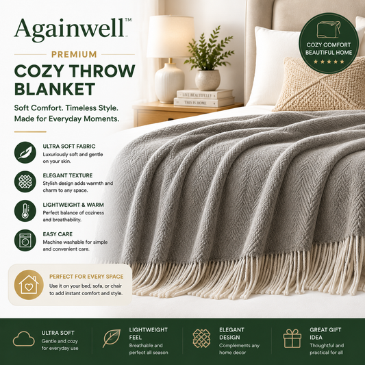 Againwell™ Premium Cozy Throw Blanket